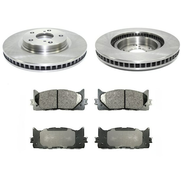 Details about   Front Disc Brake Rotors And Semi-Metallic Pads Kit Toyota Camry